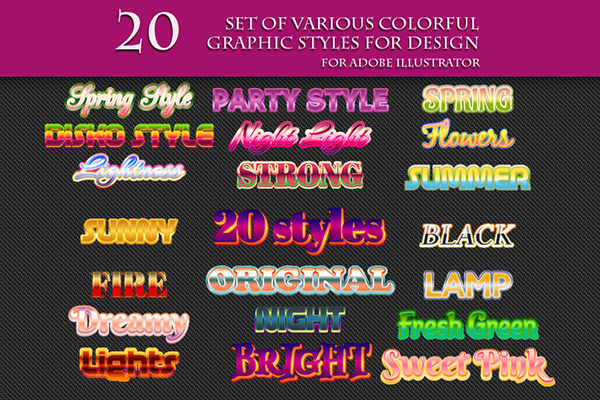 illustrator graphic styles pack free download